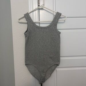 Forever 21 Gray Tank-Style Bodysuit